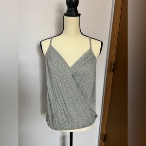 Women’s Gray Spaghetti Strap Tank Top Size L